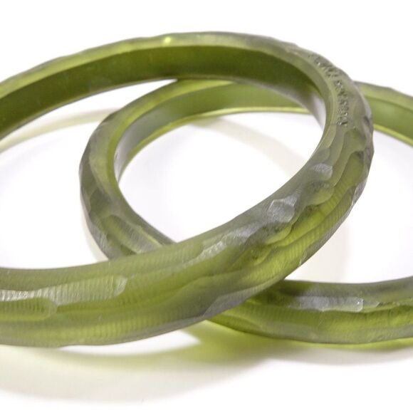 Pono  by Joan Goodman  Granite Elliptical Round Carved bangle Bracelet  NWOT 190 - Picture 14 of 16